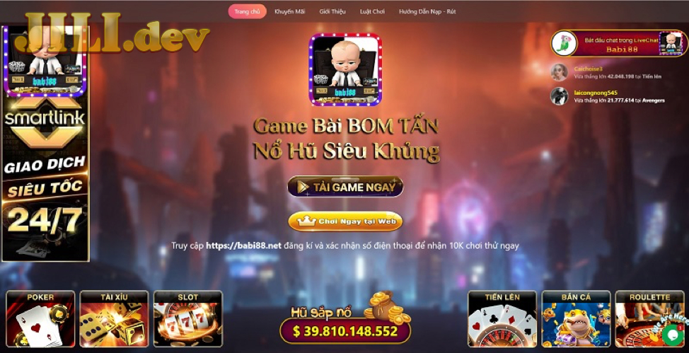 Trò Chơi Hiện Có Tại Cổng Game BABI88