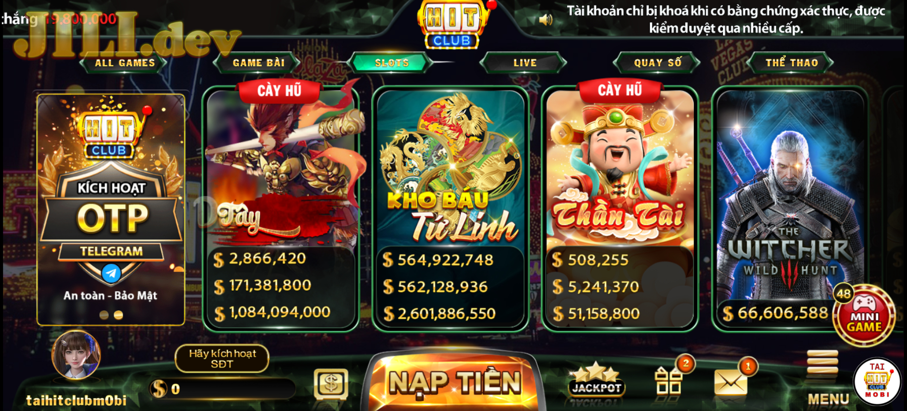 Chi Tiết Các Trò Chơi Hiện Có Tại Hit Club