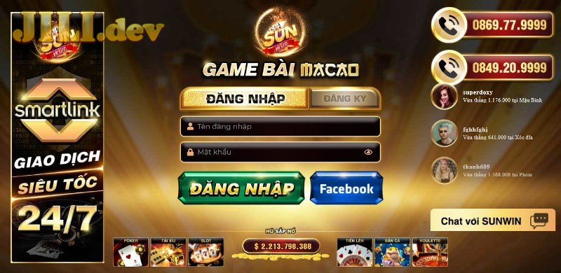 SUNFUN - Các bước tham gia vào dịch vụ cổng game